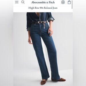 Abercrombie High Rise 90’s Relaxed Jean